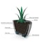 Mayne Caprio Hanging Planter - White 3885-W - alternate 8